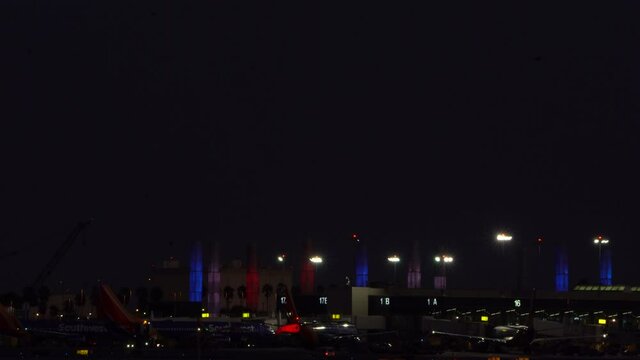 lax airport at night 2