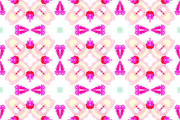 Abstract Watercolour Tile Pattern.