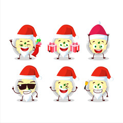 Santa Claus emoticons with mashed potatoes cartoon character