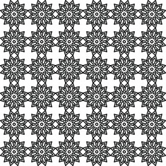 Abstract geometric pattern. Seamless linear rapport. Stylish fractal texture. Vector pattern to fill the background, laser engraving and cutting