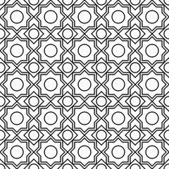 Abstract geometric pattern. Seamless linear rapport. Stylish fractal texture. Vector pattern to fill the background, laser engraving and cutting