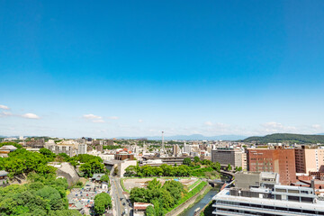 Obraz premium 都市風景 熊本市