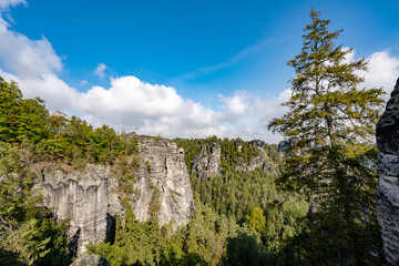 Nationalpark sächsische Schweiz im Freistaat Sachsen, Deutschland
