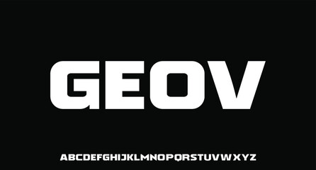 geov, modern fat bold modern font