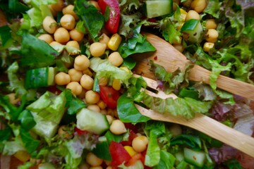 salad with vegetables