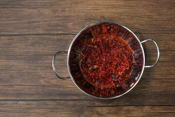 Indonesian Food, sambal goreng, made from spicy chili