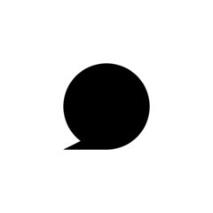 black and white speech bubble question chart icon logo vector