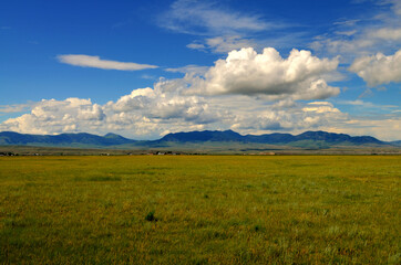 Montana - Cloudy Skies by Highway 3 to Geyser