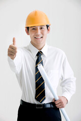 architect giving his thumb up