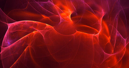 3D rendering abstract multicolor fractal light background
