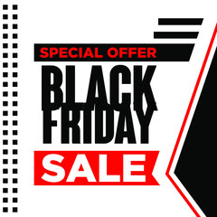 Black friday flyer and banner background vector