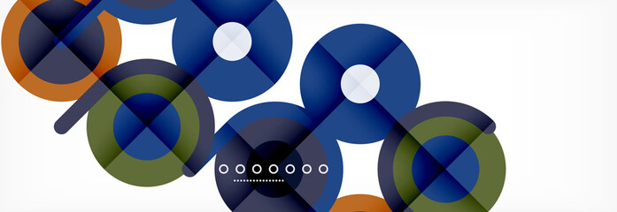Circles and lines abstract background for covers, banners, flyers and posters and other templates