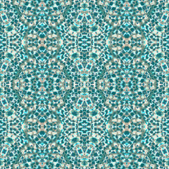 Seamless Watercolor Splatter Reptilie Pattern.