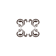 abstract floral design icon logo vector