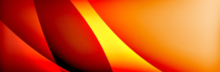 Fluid gradient neon color waves, vector abstract background