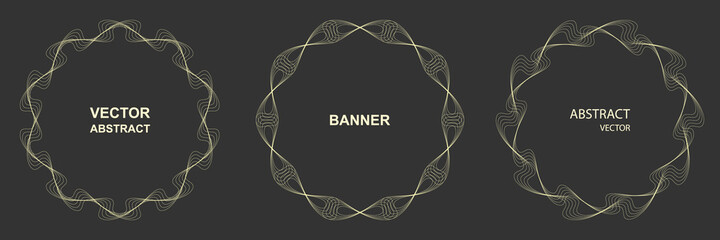 Design elements. Ring circle elegant frame border.