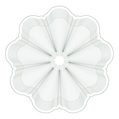 Design elements. Guilloche elements for make diploma or certificate.