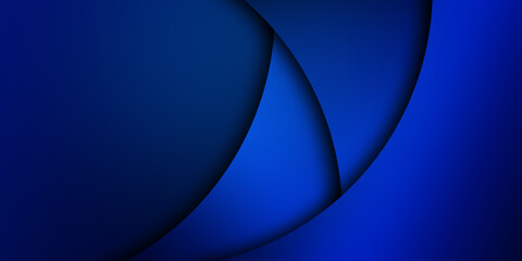 
Paper layer circle blue abstract background. Curves and lines use for banner, cover, poster, wallpaper, design with space for text