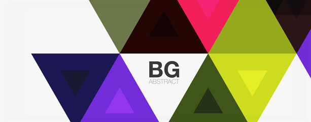 Mosaic triangle pattern abstract background for cover, banner, flyer and poster and other template
