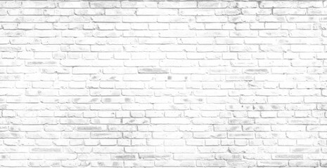 white brick wall background in rural room