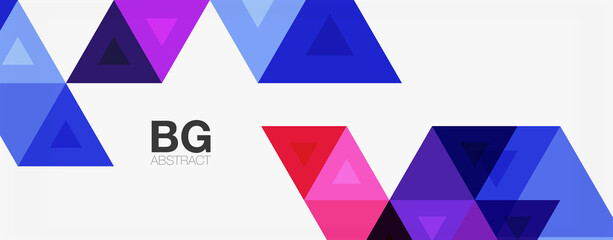 Mosaic triangle pattern abstract background for cover, banner, flyer and poster and other template