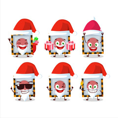 Santa Claus emoticons with among us emergency button cartoon character