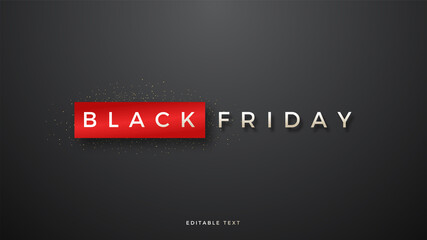 Black friday theme with simple and elegant writing. 