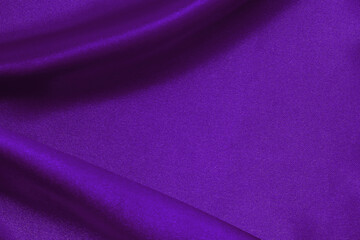 Fototapeta na wymiar Purple fabric cloth texture for background and design art work, beautiful crumpled pattern of silk or linen.