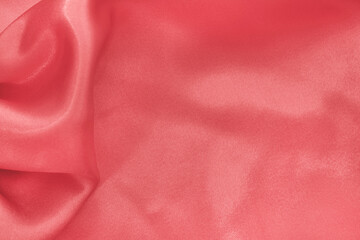 Rose gold fabric cloth texture for background and design art work, beautiful crumpled pattern of silk or linen.
