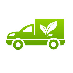 car transport eco green friendly machine vector icon