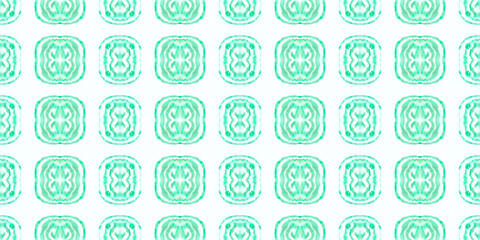 Watercolor Handdrawn Japanese Textile Pattern. 