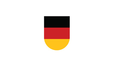Germany flag shield vector illustration