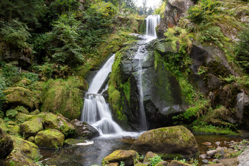 Fototapeta na wymiar The Triberg waterfalls in the Black Forest
