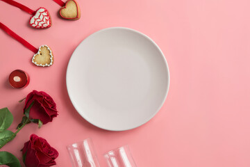 Romantic Dinner - Table Setting For Valentine’s Day