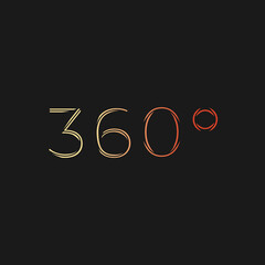 360 / three hundred and sixty-degree view icon