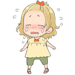 泣いている女の子