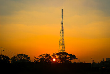 Sunrise Morning View At Brahmanbaria
