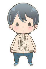 	おすまし顔の男の子