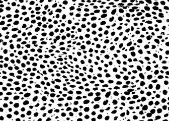 Cheetah skin pattern design. Cheetah spots print vector illustration background. Wildlife fur skin design illustration for print, web, home decor, fashion, surface, graphic design  © leavector