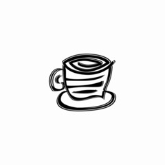 cup of tea icon logo vector