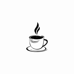 coffee cup icon icon logo vector