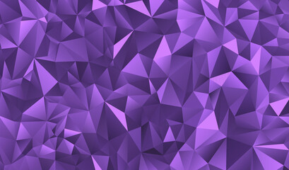 Obraz premium Violet polygonal background. Violet triangle background. Vector illustration. Follow other polygonal backgrounds in my collection.