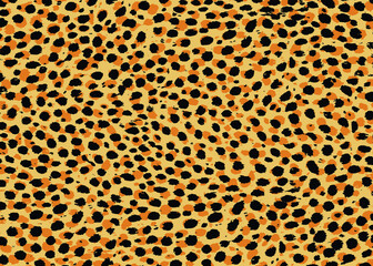 Cheetah skin pattern design. Cheetah spots print vector illustration background. Wildlife fur skin design illustration for print, web, home decor, fashion, surface, graphic design 