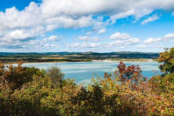 Views of Lake Balaton, town Tihany and it's suburbs