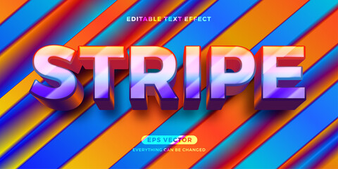 Stripe editable text