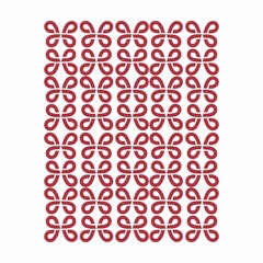 red batik ornamental butterfly line art geometrical pattern for background and wallpaper