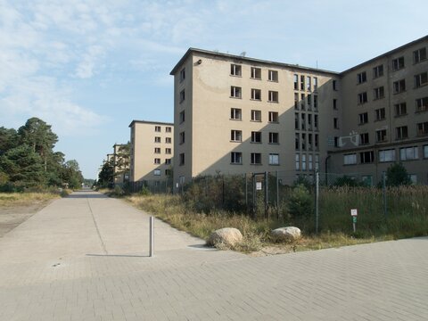 unfinished hotel complex prora in rugen island in germany