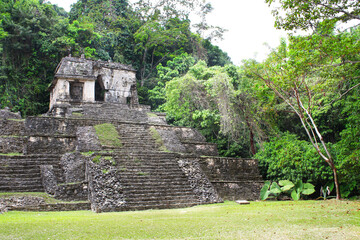 Temple of the Skull, pre-Columbian Maya civilization, Palenque, Chiapas, Mexico