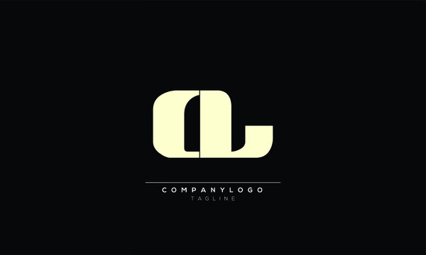 CLA Abstract initial monogram letter alphabet logo design