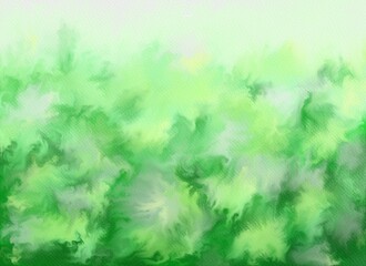 Abstract watercolor background. Graphic design elements. Painted in green color.